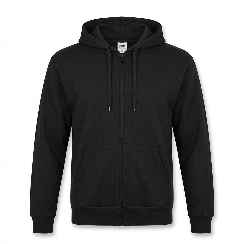 Fruit Of The Loom Unisex Premium Sweatshirt - 70/30 Blend, Set-in Sleeves, Charcoal, Size L