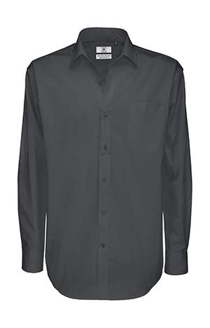 B&C SMT81 - Camisa de Sarga de Algodón de Manga Larga