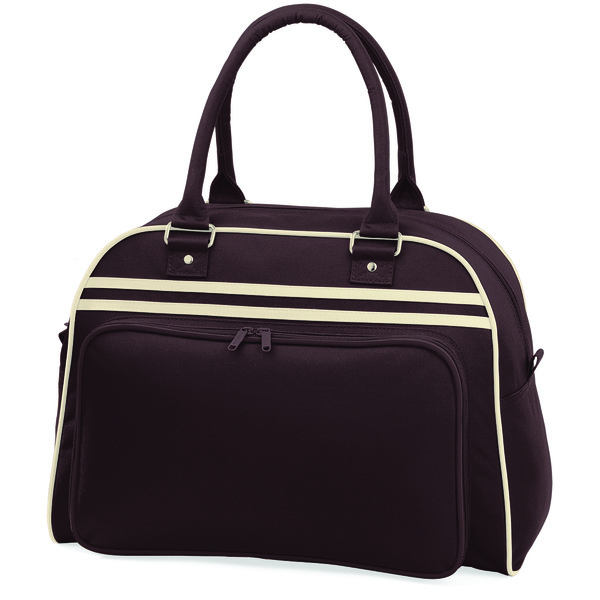 BagBase BG075 - Vintage Style Multi-Pocket Bowling Tote Bag
