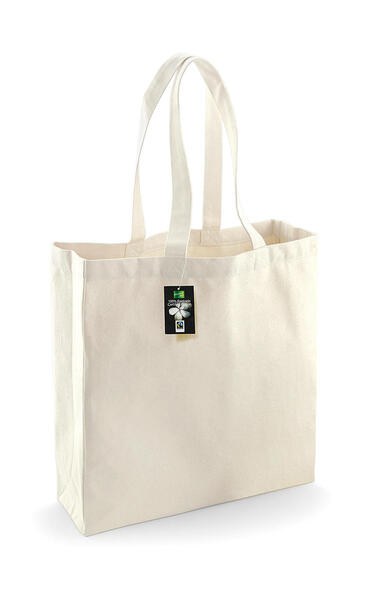 Westford mill W623 - Westford Mill Fairtrade Cotton Shopper Bag 21L