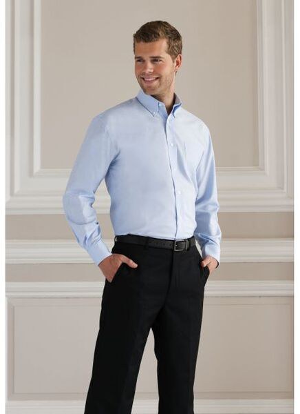 Russell Collection JZ932 - Camisa Oxford para Hombre