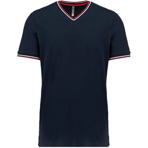 Kariban K374 - Camiseta de punto piqué con cuello de pico de hombre