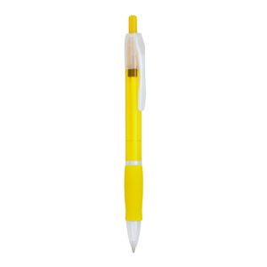 ONTARIO Push ball pen in translucent finish and soft matching grip - EgotierPro HW8008