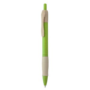 Stamina HW8032 - HANA Push button pen made of wheat fibre and ABS with soft grip