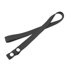 LASSE Face mask lanyard in soft polyester and comfortable snap fasteners - EgotierPro LY7056