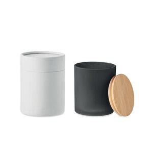 KEOPS SMALL Eco-Friendly Bamboo Lid Scented Candle 120g - GiftRetail MO6612