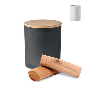 KEOPS SMALL Eco-Friendly Bamboo Lid Scented Candle 120g - GiftRetail MO6612