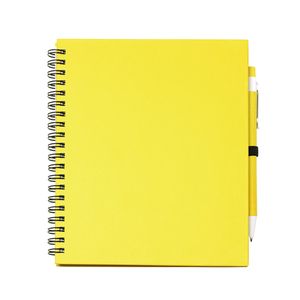 Stamina NB7994 - LEYNAX Spiral ring notebook with plain sheets and pen holder