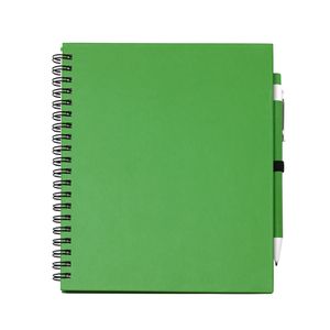 LEYNAX Spiral ring notebook with plain sheets and pen holder - EgotierPro NB7994
