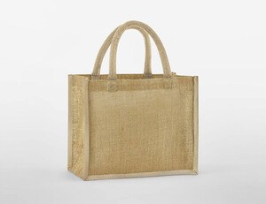 WESTFORD MILL WM473 - NATURAL STARCHED JUTE MIDI TOTE