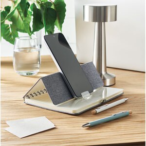 STRATA A5 notebook with phone holder - GiftRetail MO2522