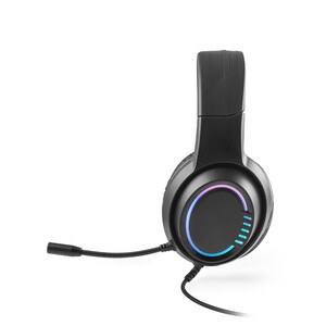 Auriculares ABS con cable de 2m, micrófono y luces LED RGB - Egotier 97135