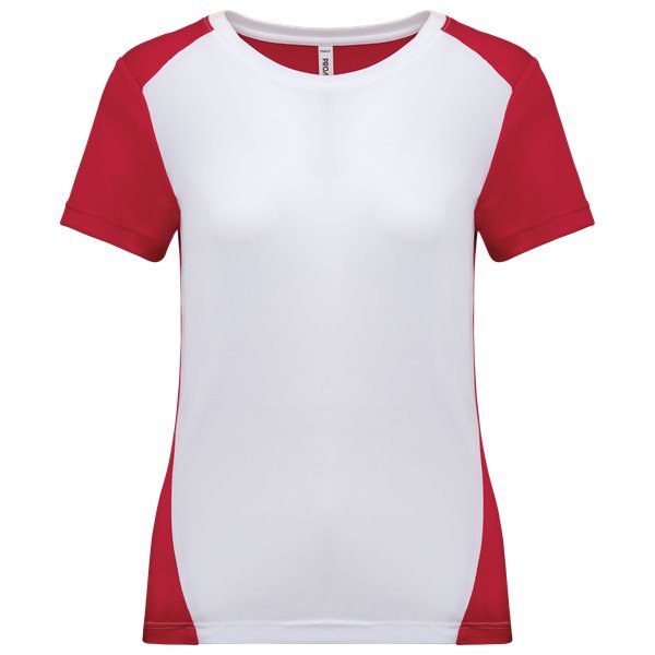 PROACT PA4015 - Camiseta de deporte ecorresponsable bicolor mujer