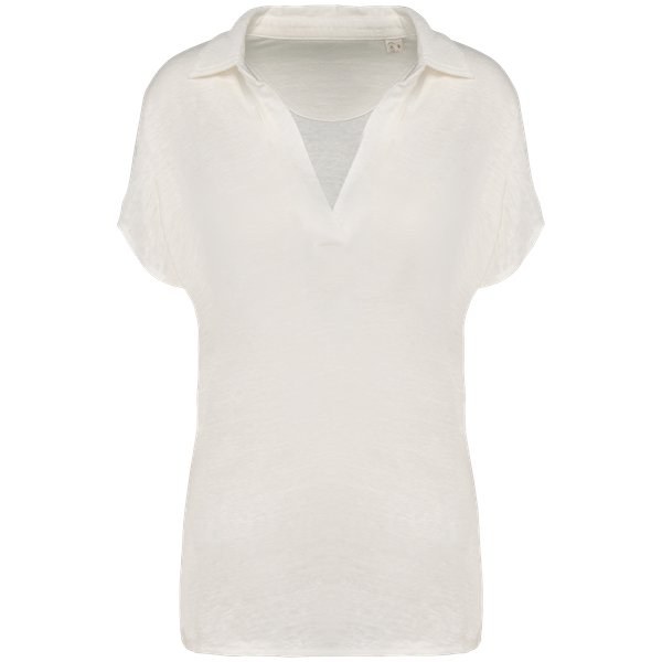 Spasso SP221 - Ladies’ linen polo shirt