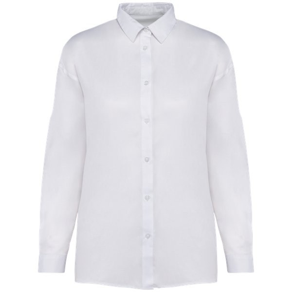 Spasso SP515 - Eco-friendly ladies washed effect lyocell dropped shoulders shirt