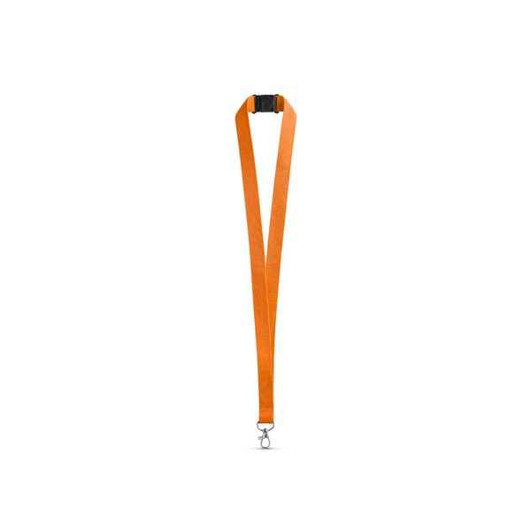 Polyester lanyard with safety clasp - Egotier 95125