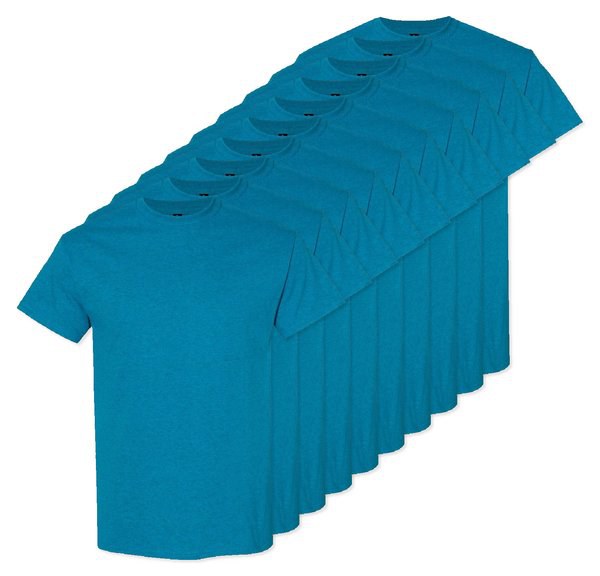 Pack of 10 Gildan 5000 - Premium Heavy Cotton Classic Fit T-Shirt for Adults