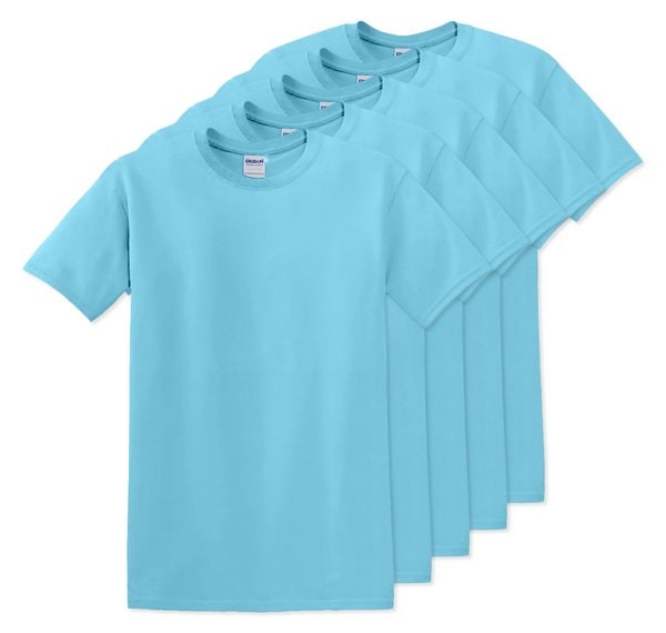 Pack de 5 Gildan 5000 - Adult Heavy Cotton T-Shirt