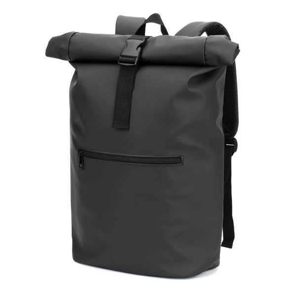 Mochila enrollable de PU con bolsillo para portátil de 16" - Egotier 92534