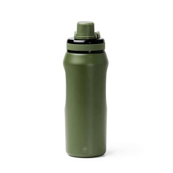 Stamina BI2016 - GERALD Bottle with a body made from recycled double wall 304 stainless steel and a translucent Tritan lid with an integrated screw cap dispenser