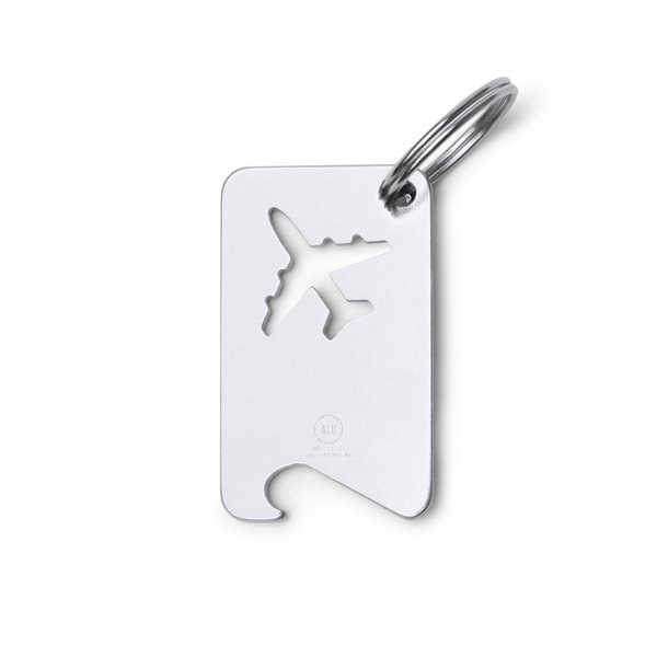Stamina KO1876 - FLAPIK Recycled aluminium keyring with bottle opener
