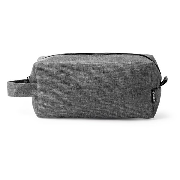 Stamina NE1742 - ALPIS Toiletry bag made of 600D RPET with zip closure and practical handle for carrying