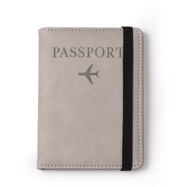 Stamina PM1774 - MUNDI Funda para pasaporte realizada en PU Leather con banda elástica de cierre