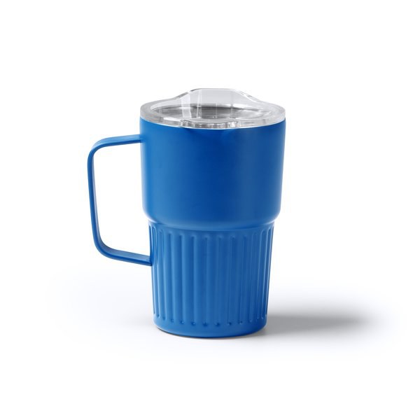 Stamina VA1794 - NUBEX Recycled 304 stainless steel thermal cup with double-walled bevelled design