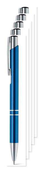 Pack of 50 Egotier 91311 - Aluminium ball pen with clip