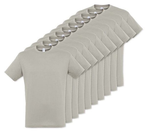 Pack of 10 SOLS 11380 - REGENT Unisex Round Collar T Shirt