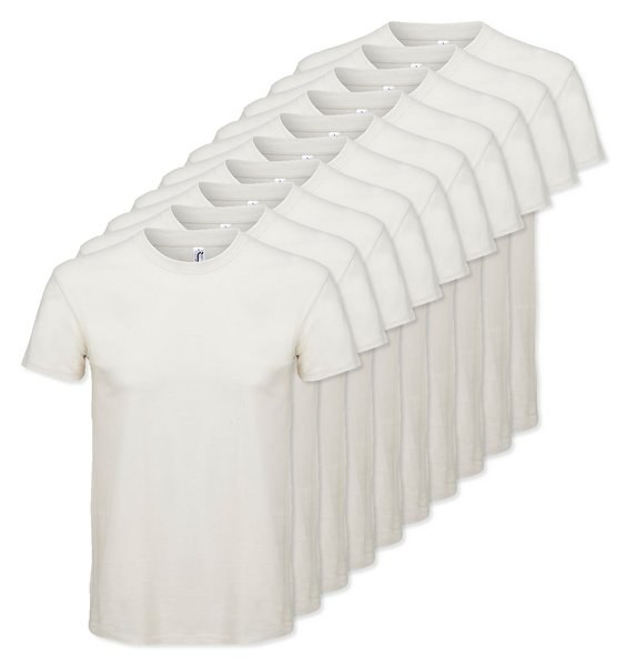 Pack de 10 SOLS 11380 - REGENT Camiseta Unisex Cuello Redondo