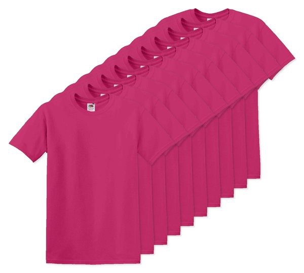 Pack de 100 Fruit of the Loom SC6 - Camiseta Original Manga Corta