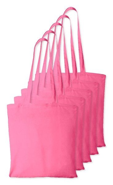 Pack of 5 Westford mill WM101 - Versatile Cotton Tote Bag for Customization