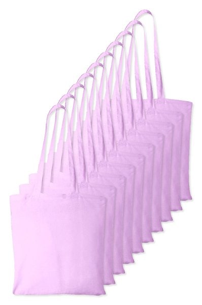 Pack of 10 Westford mill WM101 - Versatile Cotton Tote Bag for Customization