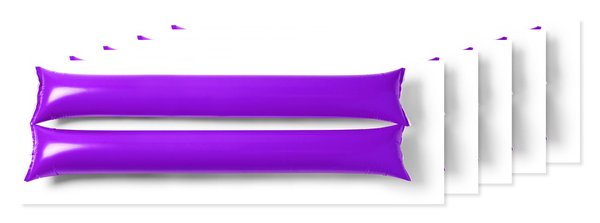 Pack of 5 Stamina PF3106 - JAMBOREE Set of two inflatable and reusable cheer batons in LDPE