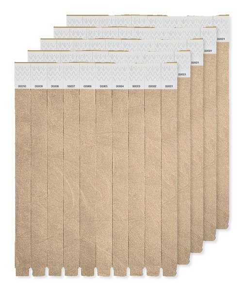 Pack de 5 GiftRetail MO8942 - TYVEK Pulsera eventos Tyvek®