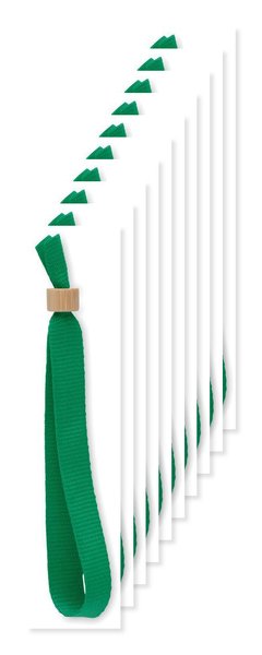 Pack of 10 GiftRetail MO6706 - FIESTA RPET Eco-Friendly RPET Polyester Event Wristband