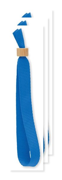 Pack de 30 GiftRetail MO6706 - FIESTA Pulsera de poliéster RPET