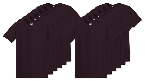 Pack of 12 Fruit of the Loom SC220 - Comfort Fit Fruit of the Loom Round Neck Tee