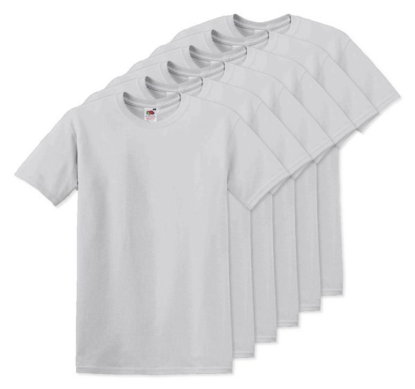 Pack de 60 Fruit of the Loom SC220 - Camiseta de cuello redondo para hombre