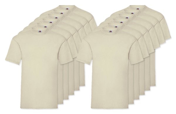 Pack de 12 Fruit of the Loom SC230 - Valueweight T (61-036-0)