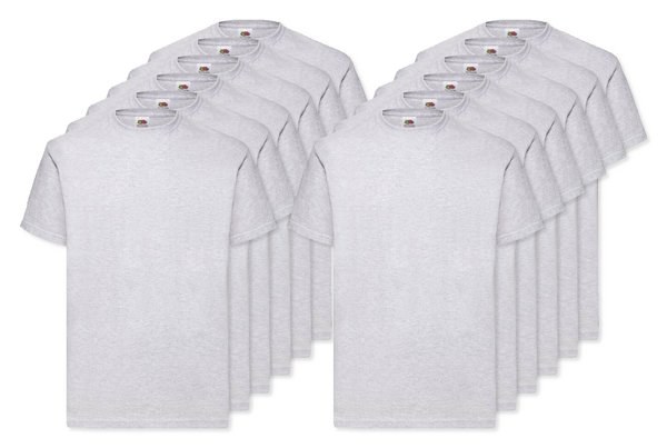 Pack de 12 Fruit of the Loom SC230 - Valueweight T (61-036-0)