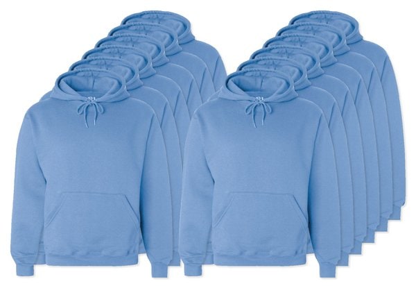 Pack of 12 Fruit of the Loom SC270 - Hooded Sweat (62-208-0)