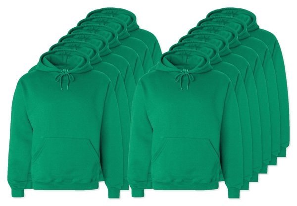 Pack of 12 Fruit of the Loom SC270 - Hooded Sweat (62-208-0)