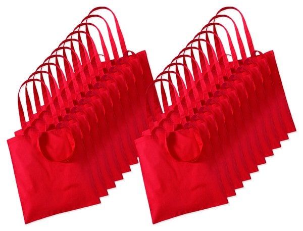 Pack de 200 Label Serie LS42L - Bolso Shopping Grande 100% Algodón