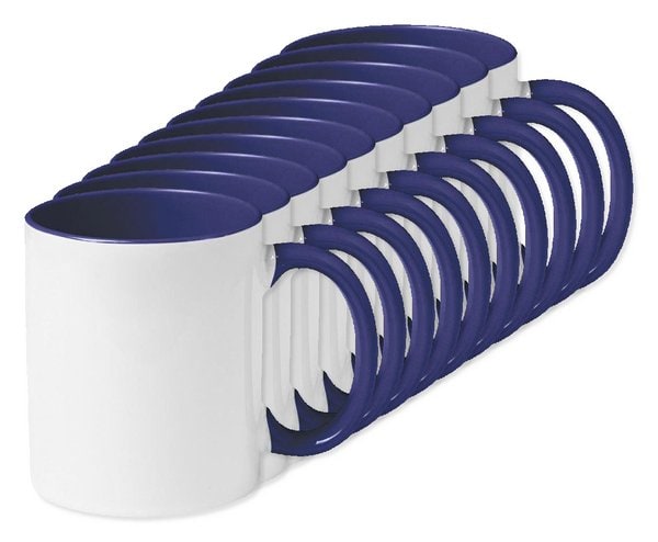 Pack of 100 GiftRetail MO8422 - SUBLIMCOLY Premium Coloured Ceramic Sublimation Mug 300ml