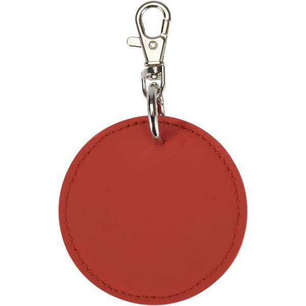 Resi Plus GRS recycled round charm keychain - EgotierPro 130140