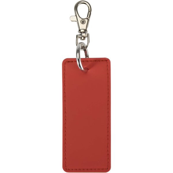 Resi Plus GRS recycled rectangle charm keychain - EgotierPro 130141