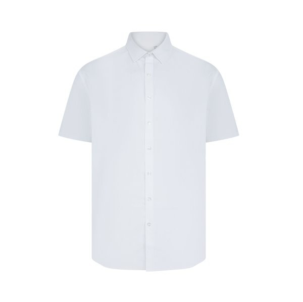 HENBURY HY588 - MEN'S SHORT SLEEVED 'COTTON FEEL' COOLPLUS® SHIRT