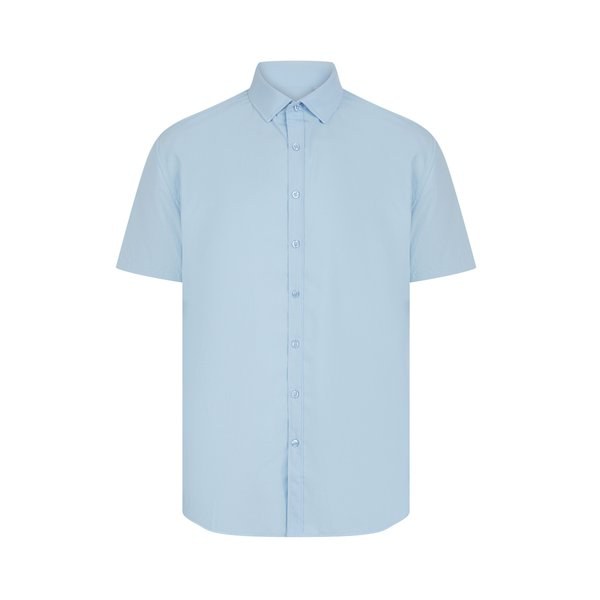 HENBURY HY588 - MEN'S SHORT SLEEVED 'COTTON FEEL' COOLPLUS® SHIRT